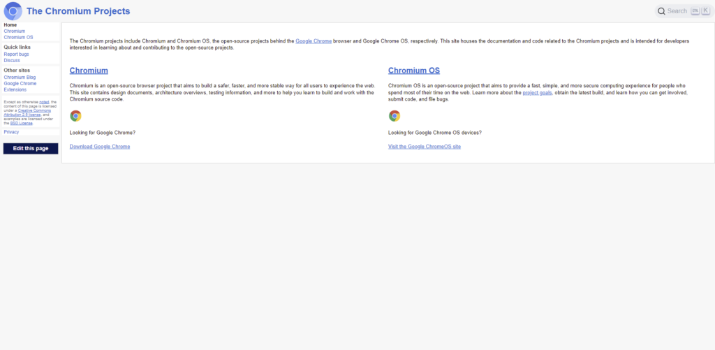 Chromium Browser.