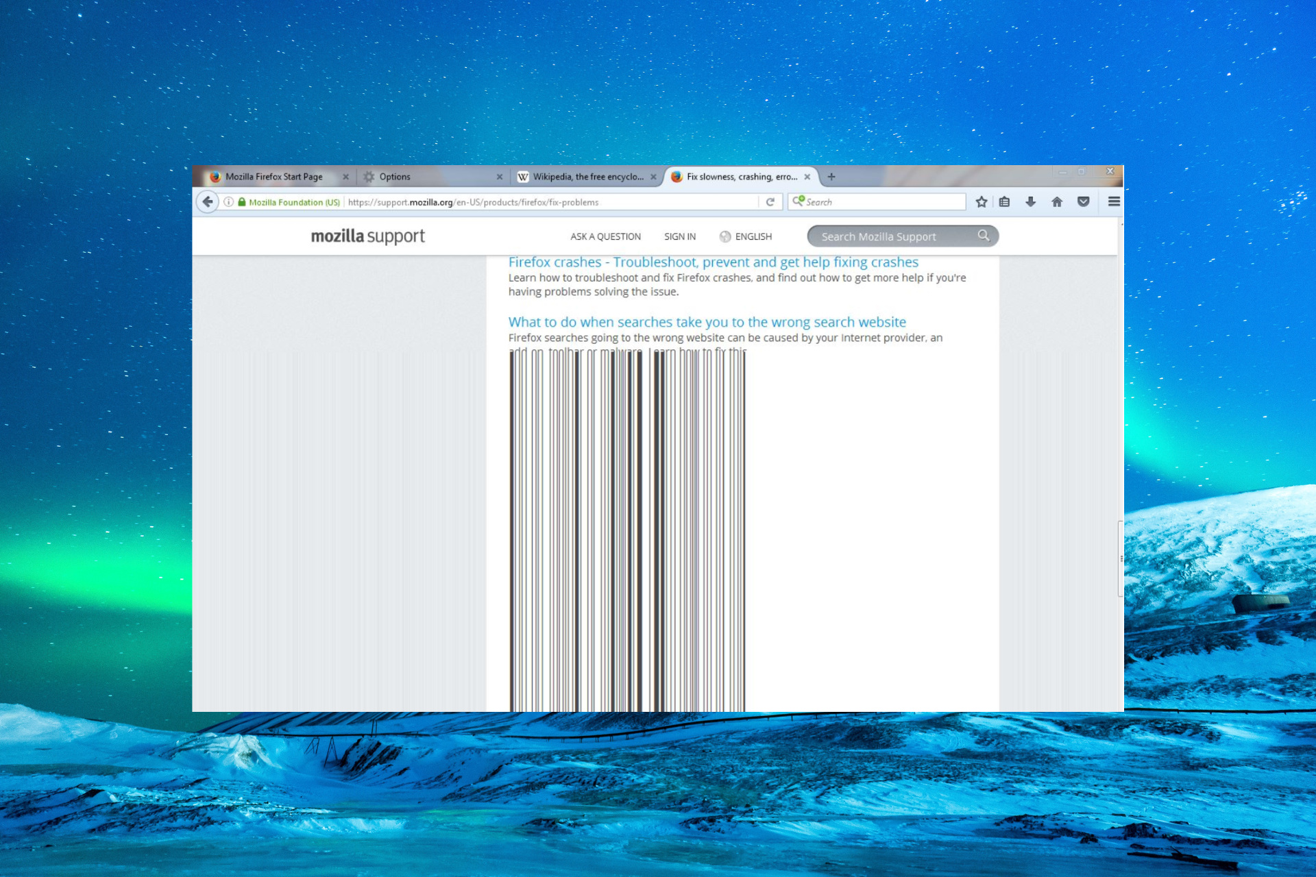 How to fix Firefox screen tearing
