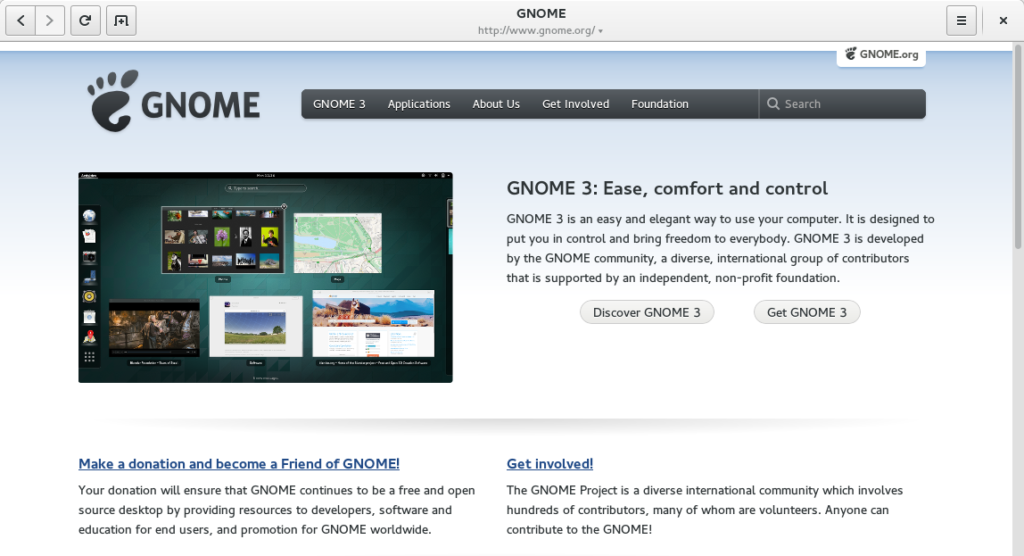 Epiphany (GNOME) browser.