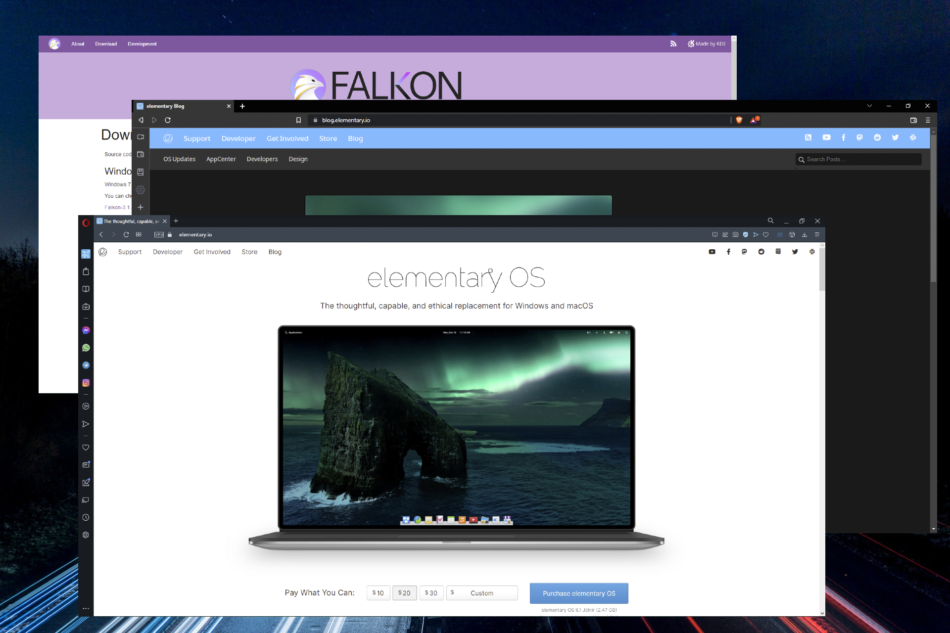 Feature image best browser for Elementary OS.