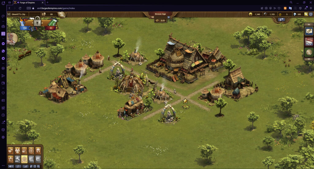 Opera GX best browser to play Forge of Empires.