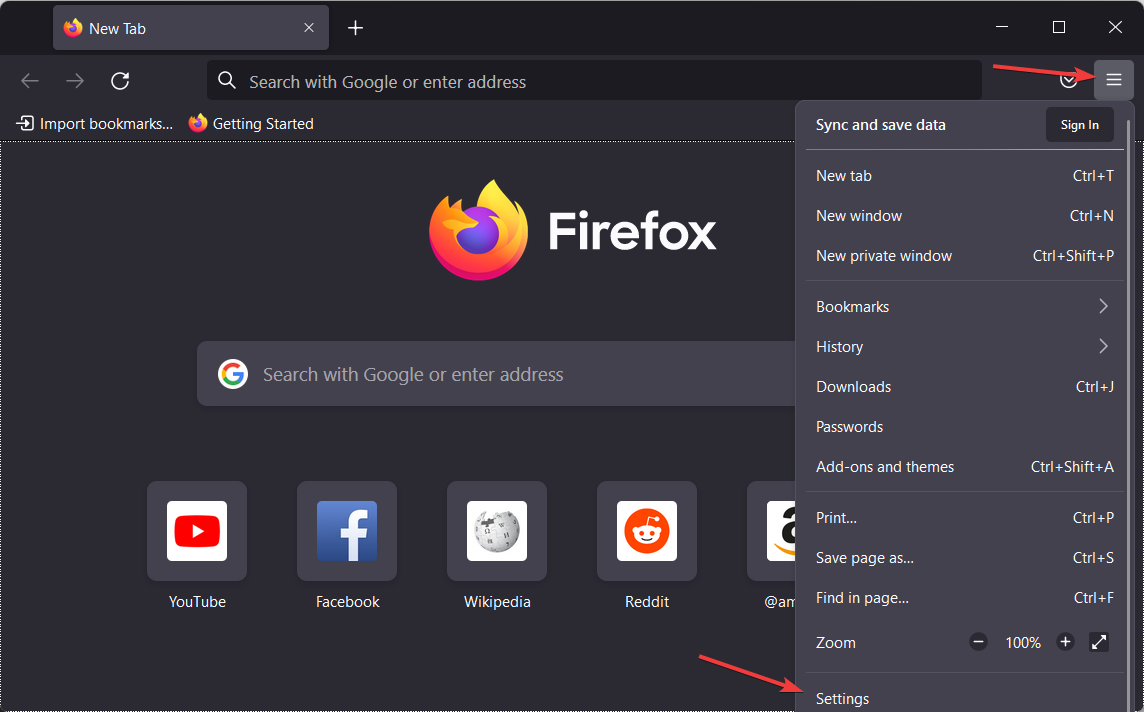 settings-firefox browser not allowing redirects