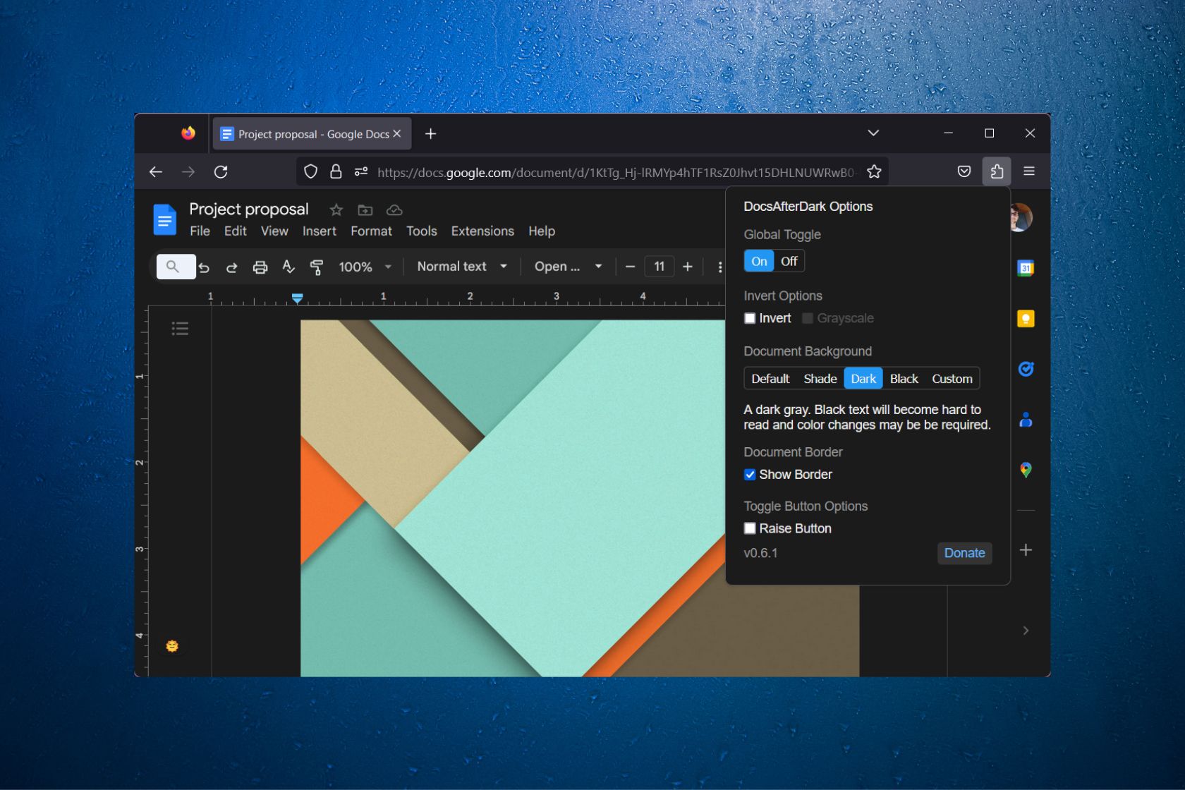 How To Get Dark Theme For Google Docs