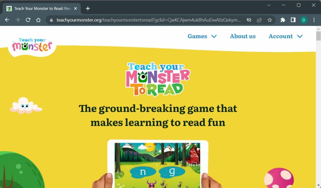 fun online English games for Kindergarten