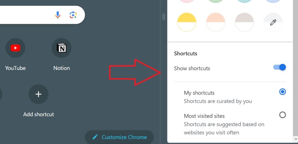 customize shortcuts on Google Chrome