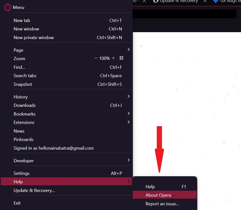 Check Opera GX latest version